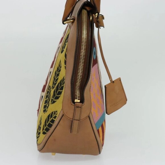 BURBERRY Hand Bag Leather 2way Beige Auth 113749V - Picture 4 of 15